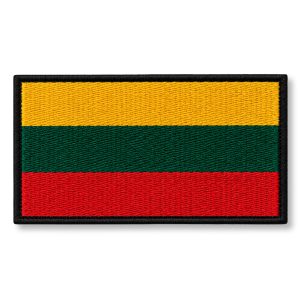 Lietuvos vėliava – siuvinėtas antsiuvas | 8 cm