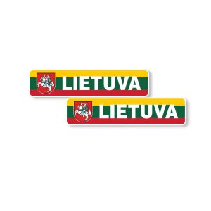 „Lietuva“ vinilinis lipdukas su Vyčiu, 2 vnt.