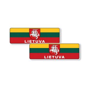„Lietuva“ vinilinis lipdukas su Vyčiu, 2 vnt.