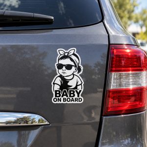 „Baby On Board“ vinilinis lipdukas, 2 vnt. - Image 3