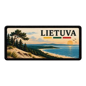 Lietuva – pajūrio sublimacinis antsiuvas | 10 cm