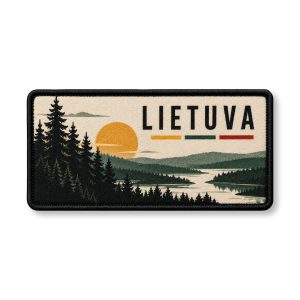 Lietuva – gamtos motyvų sublimacinis antsiuvas | 10 cm