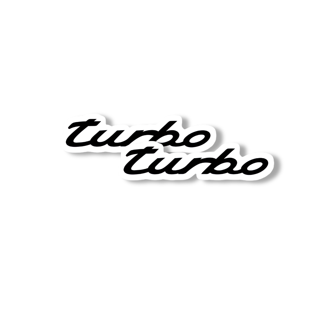 „Turbo“ vinilinis lipdukas, 2 vnt.