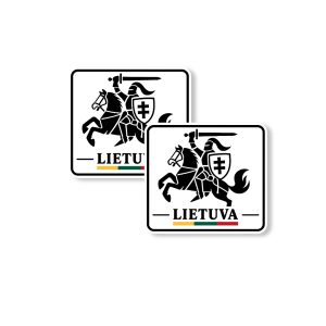 „Lietuva – Vytis“ vinilinis lipdukas, 2 vnt.